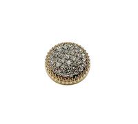 10PCS Round Metal Rhinestone Buttons for Clothing DIY Sewing Accessories Wedding Decaration Wholesale Luxury Fashion Decor Button