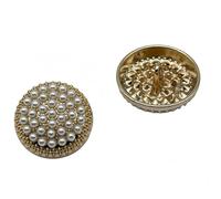 10PCS Round Metal Rhinestone Buttons for Clothing DIY Sewing Accessories Wedding Decaration Wholesale Luxury Fashion Decor Button