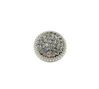 10PCS Round Metal Rhinestone Buttons for Clothing DIY Sewing Accessories Wedding Decaration Wholesale Luxury Fashion Decor Button