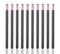 10Pcs Round Pumice Stone Sanding Nail File, Washable Cuticle Remover Stone Scrub, Nail Buffer Pen File for Under Nails