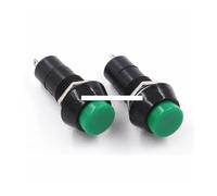 10PCS Round Push Button Switch PBS-11A ON-OFF Self-locking 250VAC 1A Green ICXLPMC