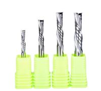 10pcs Router Bits 3.175mm-6mm Shank Spiral Up Down Cut Compression End Mill Solid Carbide Milling Cutter for Wood Carving Woodworking(10P 4x17x45L)