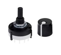 10pcs RS26 band switch 1P12T 2P6T 3P4T 4P3T PCB board adjustable gear switch(Black,3P4T)