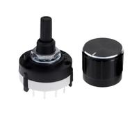 10pcs RS26 band switch 1P12T 2P6T 3P4T 4P3T PCB board adjustable gear switch(Brown,3P4T)