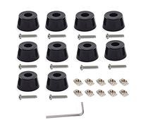 10Pcs Rubber Bumpers Pads, 10Pcs T Nuts and 10Pcs Hex Socket Cap Screw Bolt and 1Pcs Allen Wrench