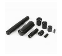 10pcs Rubber Cap Sealing Nut Sleeve Plug End Cap Black(6.0 mm)
