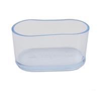 10Pcs Rubber Chair Feet Cup, Oval Shape Furniture Table Leg Cap Covers Tips Floor Protectors, For Stool Legs, Anti-Noise, Anti-scretch(Transparent 15x30mm)