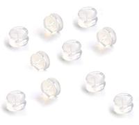 10Pcs Rubber Earring Back Plug Cap Clear Soft Silicone Anti-Allergic Safety Ear Plugs Stopper Ear Plugs Clever Treatment Multicoloured