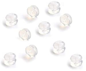 10Pcs Rubber Earring Back Plug Cap Clear Soft Silicone Anti-Allergic Safety Ear Plugs Stopper Ear Plugs Nice Processing