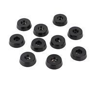 10pcs Rubber Feet for Furniture, Black Round Rubber for Table, Instruments, Display Shelf, Experimental Equipment, Cabinet (D18xD15xH5mm)