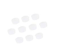 10Pcs Rubber Flute Hole Plug Replacement Kits, Soft and Easy to Install for Flute Repair, White or Transparent, 7 X 2.5mm (Transparent CF99)