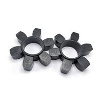 10pcs Rubber Polyurethane Gasket Buffers HRC70 HRC110 HRC90, Coupling Element Insert for Coal Mining Machinery(Black,110)
