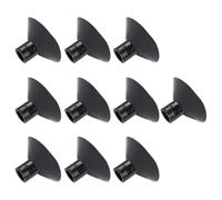 10pcs Rubber Suction Arrows for Target Practice on Smooth Surfaces Compatible with Most Arrow Shafts for Family Outdoor Games (Black)