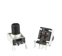 10PCS RV09 Horizontal 7.5mm Shaft 1K 2K 5K 10K 20K 50K 100K 1M B103 0932 Adjustable Resistor 0932 3Pin Seal Rotary Potentiometer(20K Ohm)