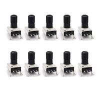 10PCS Rv09 Horizontal Potentiometer 1k 2k 5k 10k 20k 50k 100k 200K 500K 0932 Adjustable Resistor Seal Potentiometers 12.5mm Electromechanical components (Size : 200K Ohm)