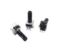 10PCS RV09 Type 0932 Vertical Volume Potentiometer B1K B2K B5K B10K B20K B50K B100K Single 3-Pin Flower Shaft Length 18MM(5K Ohm)