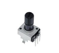 10pcs Rv09 Vertical 12.5mm Shaft 1k 2k 5k 10k 20k 50k 100k 0932 Adjustable Resistor 9 Type 3pin Seal Potentiometer(50K Ohm)