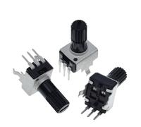 10pcs Rv09 Vertical 12.5mm Shaft 1k 2k 5k 10k 20k 50k 100k 0932 Adjustable Resistor 9 Type 3pin Seal Potentiometer(1K Ohm)