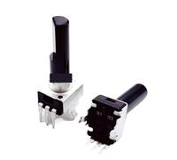 10PCS RV09 Vertical Adjustable Potentiometer 3Pin B1K B2K B5K B10K B20K B50K B100K B200K B500K Half Shaft 18mm(B1K)