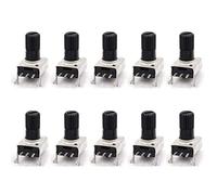 10PCS Rv09 Vertical Horizontal Potentiometer 1k 2k 5k 10k 20k 50k 100k 200K 500K 0932 Adjustable Resistor Seal Potentiometers Resistor elements (Size : 5K Ohm)