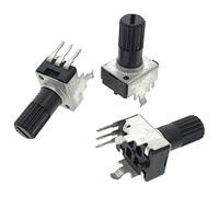 10PCS RV09 Vertical Potentiometer 12.5mm 0932 Adjustable Resistor 3pin Sealed Potentiometers Kit 1K 2K 5k 10K 20K 50K 100K 500K Electromechanical components (Size : 500K Ohm)