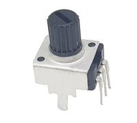 10PCS RV09 Vertical Potentiometer 7.5mm Shaft Adjustable Resistor 1K 2K 5k 10K 20K 50K 100K 1M 0932 3pin Sealed Potentiometers Electromechanical components (Size : 100K Ohm)