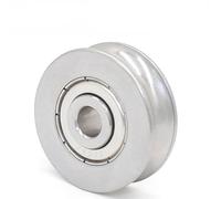 10PCS S623 624 625 SUS 440 Stainless Steel Bearing with Groove in Outer Ring 626 627 628 629 U V Type(S628-1.5-0.8)