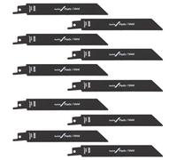 10pcs S922BF Reciprocating Saw Blades,Carbon Steel Saw Blade,Wood & Plastic Blade for Softwood Hardwood Plastic Cutting Compatible with S922BF Saws