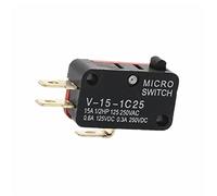 10Pcs Safety Automation Micro Limit Switch V-15-1C25 Roller Lever Snap Action 250V 16A 1NO 1NC (Color : 1Pcs)(1pcs)