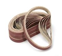 10Pcs Sanding Belts 1/2x18 Inch Aluminium Oxide for Wood | Aluminium oxide material, flexible resin for bond, fits 13x457mm for sanders, for ideal for wood and metal grinding