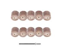 10Pcs Sanding Sandpaper Flap Wheel Disc Brush Bit Grinding Polishing Tool Sander Drill Sanding Flap Wheel Coarse for Dremel Rotary Set Grit #120 with 3mm Mandrel Shank
