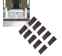 10PCS Sandless Sand Bags,Flooding Water Absorbent Mat Flood Prevention Barriers Reusable Sand Bags Garage Water Flood Barrier Sandbags for Flood Prevention (Brown)