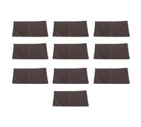 10PCS Sandless Sand Bags, Water Activated Flood Barriers, Flood Barriers for Home Sandless Sand Bags, Drawstring Flood Water Barriers Polyester 9.8x19.7in Dam Bag for Basement Garage Anti(Coffee)