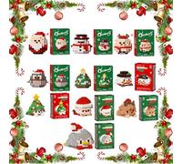 10PCS Santa Claus Design Building Blocks, Christmas Building Blocks Theme Decor Set, Mini Building Figures, DIY Stocking Stuffers Christmas Tree, Xmas Birthday Gifts, Party Favors