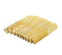 10Pcs Sax Reed 2.5 Strength Reeds Bamboo Woodwind Accessories for Alto bE Sax Saxophone Replacement Accessory 7 x 1.5cm