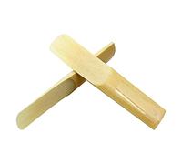 10Pcs Sax Reeds Strength 2.5 for Alto BE Sax Saxophone, Quality Bamboo, Easy to Mount, Excellent Sound, Smooth and Delicate Surface, Interchangeable, Long Span Life with