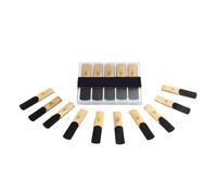 10pcs Saxophone Reed Set With Strength 1.5/2.0/2.5/3.0/3.5/4.0 For Alto Sax Reed Woodwind Accessories Replacements (Color : Hardness 3.5)