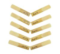 10Pcs Saxophone Reeds 2/2.5/3 Alto Sax Reeds Clarinet Reeds Bb Clarinet Reeds with Plastic Box Strength 2.5 Traditional Reeds for Clarinet Beginner and Player (3)