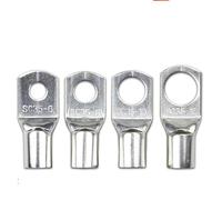 10Pcs SC35-6/8/10/12Copper Cable Lugs Heavy Duty Wire Ends Battery Ring Crimp Terminals Connectors With 2:1 Heat Shrink Tubing(SC35-10 10PCS)