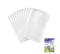 10PCS School Book Protections Covers Clear Recyclable PP Sheets Flexible Sizing Tearproof Classroom Essential Textbook Covers