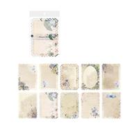 10pcs Scrapbooking Decorative Paper Aesthetic Decorative Card Making Scrapbooking Vintage Lace Letter Wrapping Paper