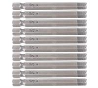 10Pcs Screwdriver Bit Electric 6mm Hex Strong Magnetic Hardened Hardware Hand Tool S1/4 65mm S2 Alloy Steel Durable Resistant for DIY Home Repair Professional Use