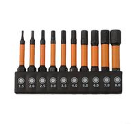 10Pcs Screwdriver Bit Set with Magnetic Features 50mm Length for Effective Use with Electric Screwdrivers and Drills (A)