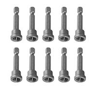10Pcs Screwdriver Bits 50mm PH2 Hex Shank Magnetic Screwdriver Bits Set for Drywall Plasterboard Locating