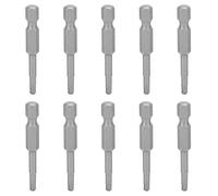 10Pcs Screwdriver Bits Magnetic Head S2 Alloy Steel Hex Socket Industrial Accessories Long Lasting Tough Bits for DIY Electrical Work 6.35mm Shank 50mm Length