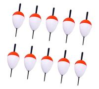 10Pcs Sea Rock Fishing Striking Float Red And White Foam Sea Fishing Bobber Hard Foam Buoys Fish Tackle Easy To Use Rock Striking Float
