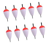 10Pcs Sea Rock Fishing Striking Float Red And White Foam Sea Fishing Bobber Hard Foam Buoys Fish Tackle Easy To Use Rock Striking Float