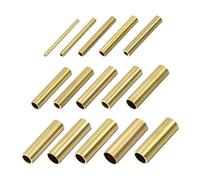 10Pcs Seamless Brass Round Tube 2-10mm OD 0.5mm/1mm Wall Thickness 30mm Length Pipe Tubing for DIY Crafts Macrame Wall Hanging(6mm x 0.5mm)