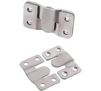 10pcs Sectional Connector Stainless Steel Furniture Interlock Bracket with Screws Flush Mount for Sofa Photo Frame Mirror for Picture Hanging(S)