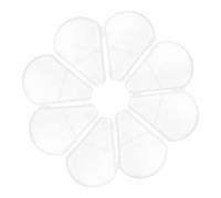 10pcs Sector Makeup Brush Cover Plastic Protector for Storage | Travel Use, Finish, Helps Prevent Head Drop and Dust, Simple to Pack and Keep Organised